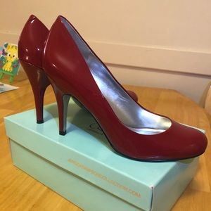 Jessica Simpson red heels.